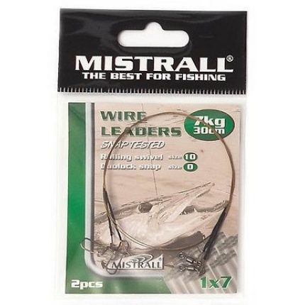 Mistrall Oceľové Lanko Wire Leaders 30 cm 7 kg