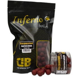 Carp Inferno Boilies Rozpustné Nutra Line Jogurtová Jahoda 20mm 1kg