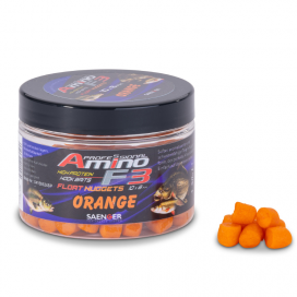 Saenger plávajúce nuggetky Amino F-3 8x6mm Pomaranč 50g Saenger plávajúce nuggetky Amino F-3 8x6mm Pomaranč 50g