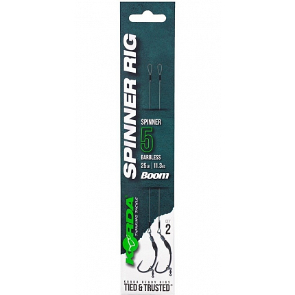 Korda Návazec Spinner Rig Spinner Barbless 25 lb 2 ks
