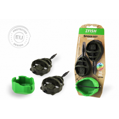 ZFISH Sada Method Feeder Spider Large Set 70,80g + Formička