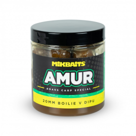 Mikbaits Amur range - Amur 20mm boilie v dipu 250ml