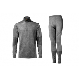 Geoff Anderson WizWool 210 pulover + termokalhoty šedé Velikost: M
