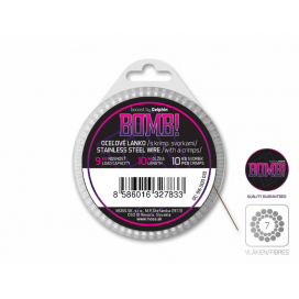 Delphin Oceľové lanko BOMB! s krimpom. svorkami / 7 vlákien 10m/14kg