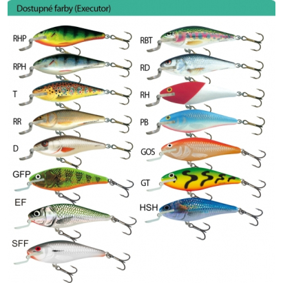 Salmo rybárske woblery executor IEX 7SR farba HSH