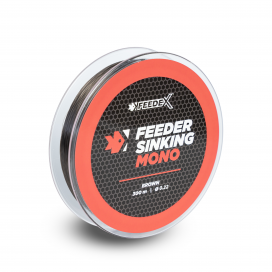 FEEDER EXPERT vlasce - Feeder Mono 300m 0,22mm hnědý