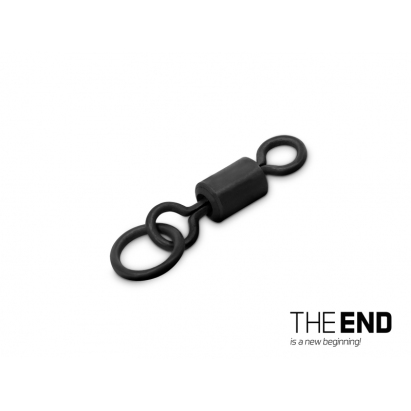 Kaprársky obratlík s krúžkom Delphin THE END Ring Swivel / 10ks Kaprársky obratlík s krúžkom Delphin THE END Ring Swivel / 10ks
