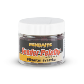 Mikbaits Feeder mäkčené peletky 50ml - Pikantná slivka