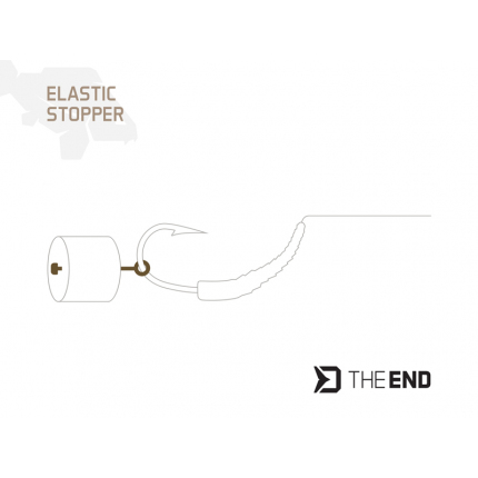 Delphin Elastická Zarážka TheEND Ground+Clear 18,21,25 mm 36 ks