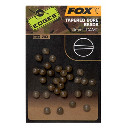 Fox Korálky Camo Tapered Bore Beads 4mm