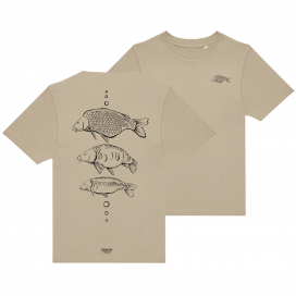 Giants fishing Tričko dětské béžové Tři kapři |vel. 5-6 Let