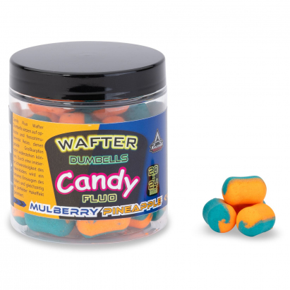 Anaconda wafter dumbells Candy fluo ananás-moruša 16x20mm 90g Anaconda wafter dumbells Candy fluo ananás-moruša 16x20mm 90g