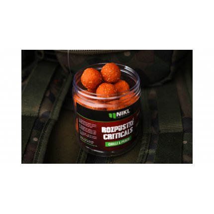 Nikl Rozpustné Criticals Boilie Chilli & Peach 250 ml