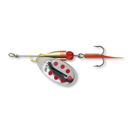 Cormoran rotačná blyskáč Bullet Spinner 3 silver red dotted 7g