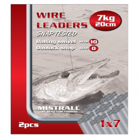 Mistrall Oceľové Lanko Wire Leaders 30 cm 7kg Mistrall Oceľové Lanko Wire Leaders 30 cm 7kg