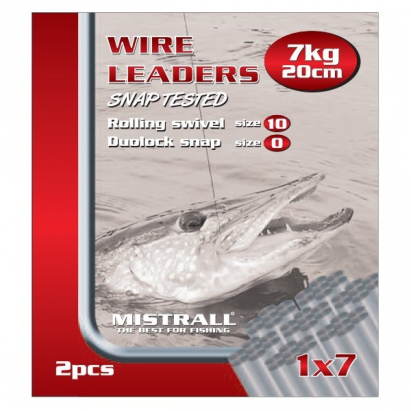 Mistrall Oceľové Lanko Wire Leaders 30 cm 7kg