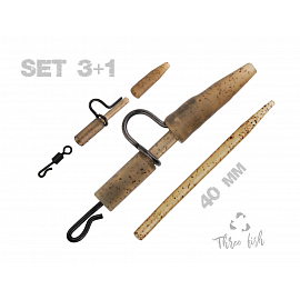 Zfish Závesky Heavy Duty Clip Complete Set 40 mm 5 ks