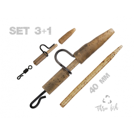 Zfish Závesky Heavy Duty Clip Complete Set 40 mm 5 ks
