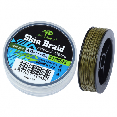 Giants fishing Svlékací šnůra Carp Line Skin Braid Camo green, 20m|25Lb Giants fishing Svlékací šnůra Carp Line Skin Braid Camo green, 20m|25Lb