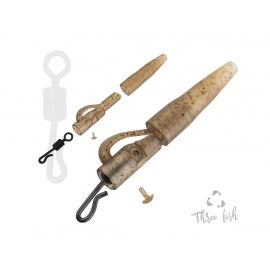 Zfish Závesky Lead Clip Set & Tail Rubber + QC 6 ks