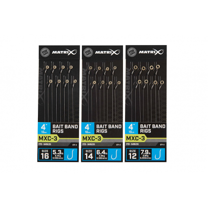 Matrix MXC-3 Bait Band Rigs 10cm/4ins