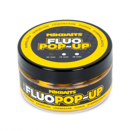 Mikbaits Mini Plávajúce Fluo Boilie 100ml 10mm