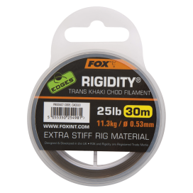 Fox Vlasec Edges rigidita Chod Filament 25lb 30m