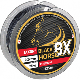 BLACK HORSE 8X PREMIUM BRAIDED LINE 0,22mm 1000m - Jaxon - Šnúra BLACK HORSE 8X PREMIUM BRAIDED LINE 1000m