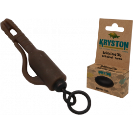 Kryston bižutéria - Záveská s obratlíkom s krúžkom hnedá 10ks