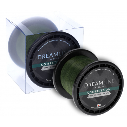 Mikado pletená šnúra dreamline competition 0.10 mm/8.73kg/2100m zelená 1 cievka