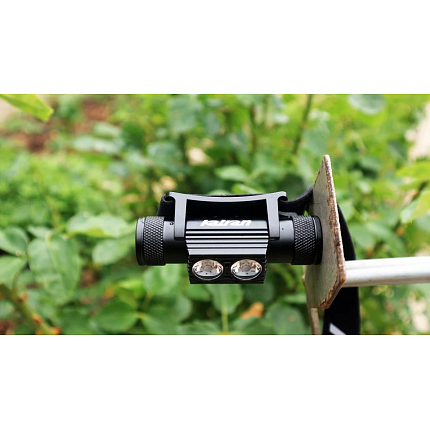 Katran Čelová Dobíjecí Svítilna Headlamp W/B 460 PRO - Double Click modrá a bílá LED + box + náhradní baterie zdarma NEW