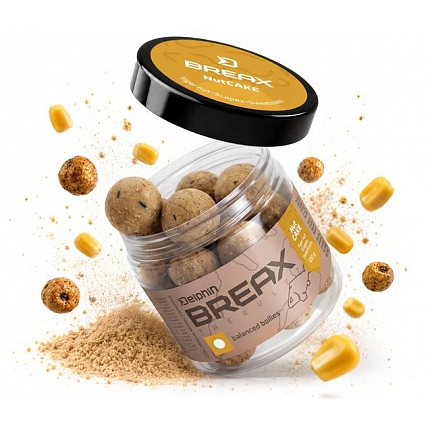 Delphin Vyvážené Boilies BreaX NutCAKE Tygří Ořech Scopex Kukuřice 100 g