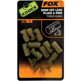 Akcia Fox Vložky Edges Drop Off Lead Plugs & Pins Trans Khaki 10ks