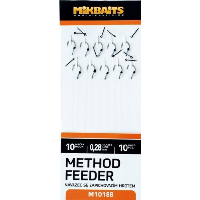 Mikbaits Method Feeder nadväzce So Zapichovacím Hrotom 10ks