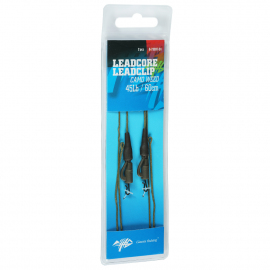Giants fishing Montáž s olovenou šnúrkou Leadcore 45Lb Leadclip (2ks) 60cm|Camo Brown