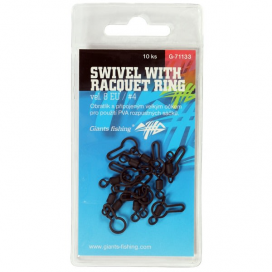 Giants Fishing Obratlík Swivel with Racquet ring, UK.4 (veľ.8 EU)/10ks
