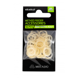 Mikado gumičky na pelety method feeder 3mm (heavy) biely 50 ks