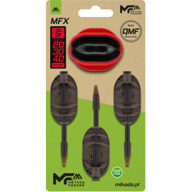 Mikado Feeder Method Feeder Mfx Q.m.f. Vel S Sada 20+30+40g + Feeder Mould 1 Sada Mikado Feeder Method Feeder Mfx Q.m.f. Vel S Sada 20+30+40g + Feeder Mould 1 Sada