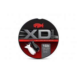 Spomb Splétaná Šňůra XD Pro Braid Grey 0,14 mm 300 m