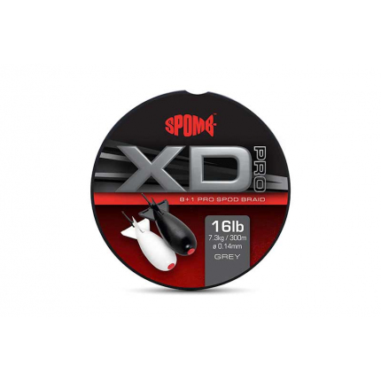 Spomb Splétaná Šňůra XD Pro Braid Grey 0,14 mm 300 m