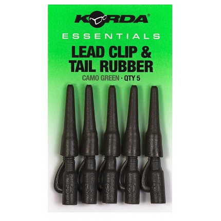 Korda Montáž Essentials Lead Clip & Tail Rubbers 5 ks
