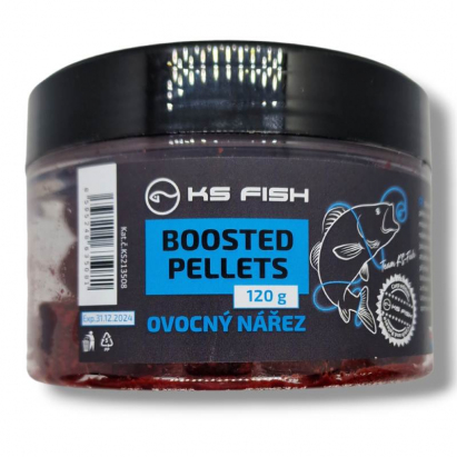 KS Fish Boosted Pellets 120g Ovocný nárez KS Fish Boosted Pellets 120g Ovocný nárez