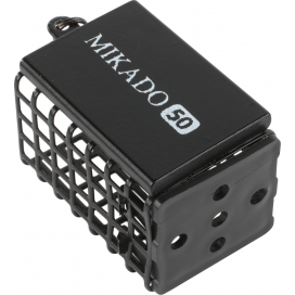 Mikado kŕmidlo hranaté so dnom 15g (25x30x44) čierne 10 ks