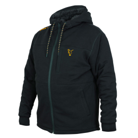 Fox Mikina Collection Black Orange Sherpa Hoodie