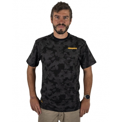 Mikbaits Tričko Black Camou Mikbaits Tričko Black Camou