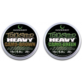 Gardner Spl. šnúra náväzcová Trickster Heavy 20m/15lb|Green