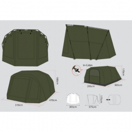 Anaconda spálne pre bivak Nighthawk F4