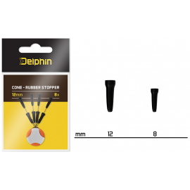 Delphin Stoper Cone Rubber Stopper 8 ks 12mm
