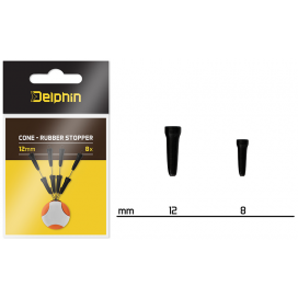 Delphin Stoper Cone Rubber Stopper 8 ks 12mm