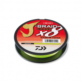 Daiwa Šnúra J Braid Grand X8 Chartreuse fluo zelená 0,16mm 1m